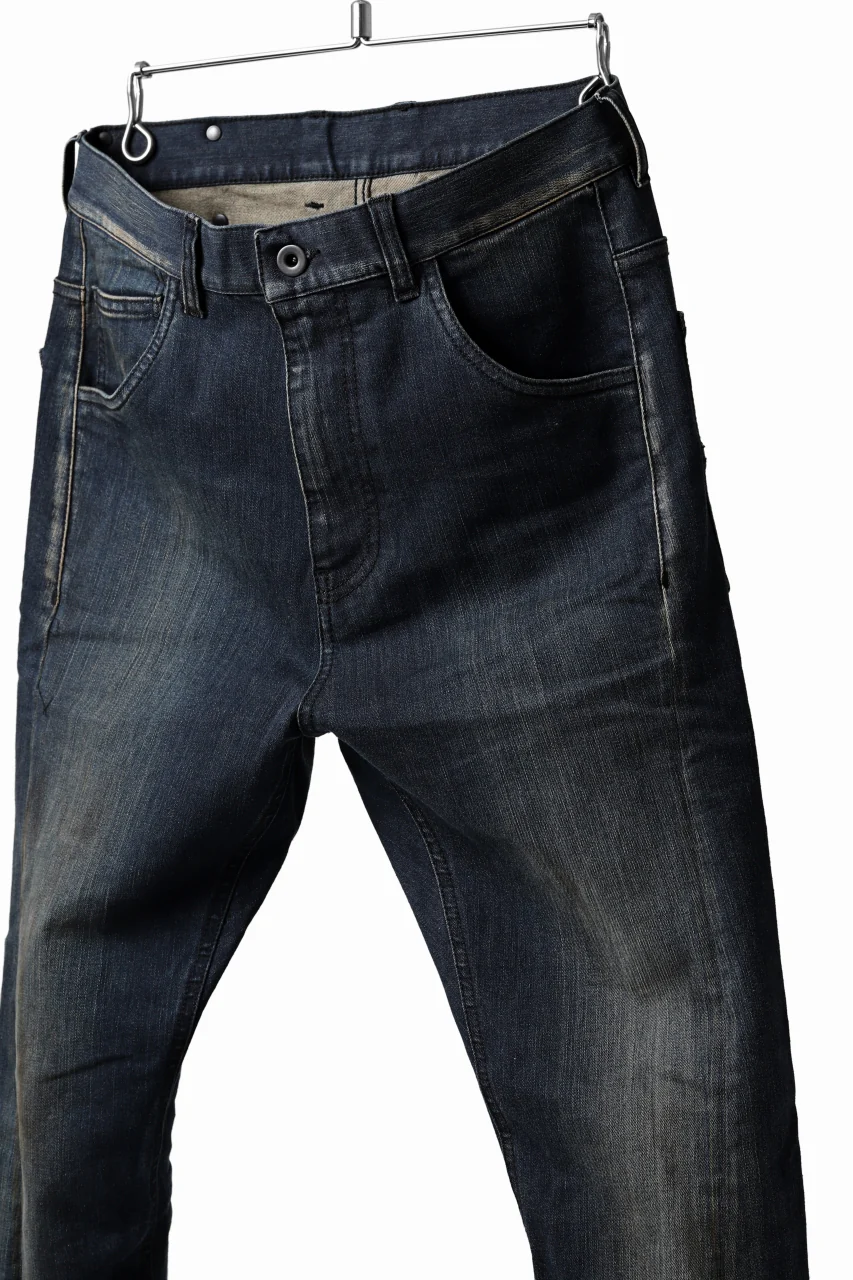 ISAMU KATAYAMA BACKLASH L/C SLIM DENIM PANTS / EXTREME STRETCH DIRTY (INDIGO) - Image 12