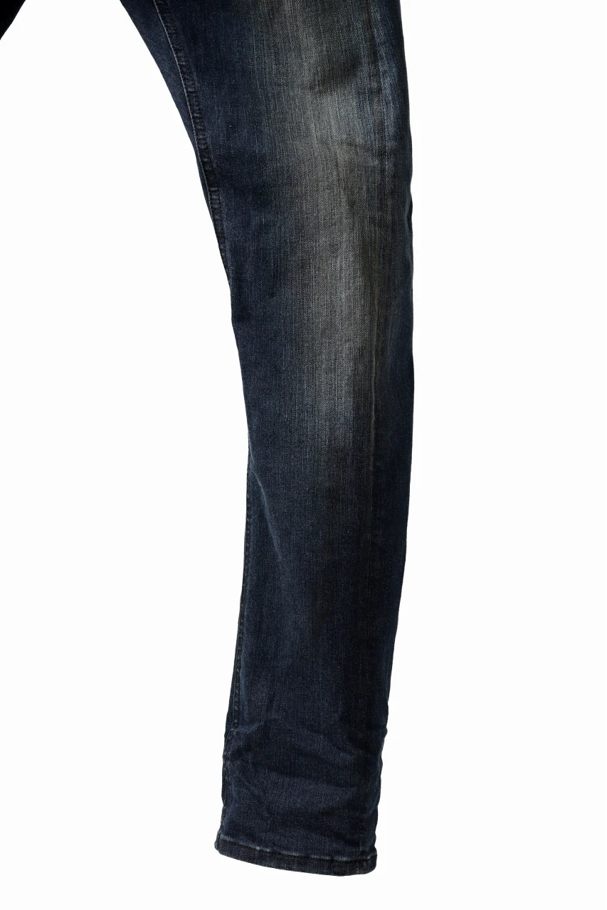 ISAMU KATAYAMA BACKLASH L/C SLIM DENIM PANTS / EXTREME STRETCH DIRTY (INDIGO) - Image 16