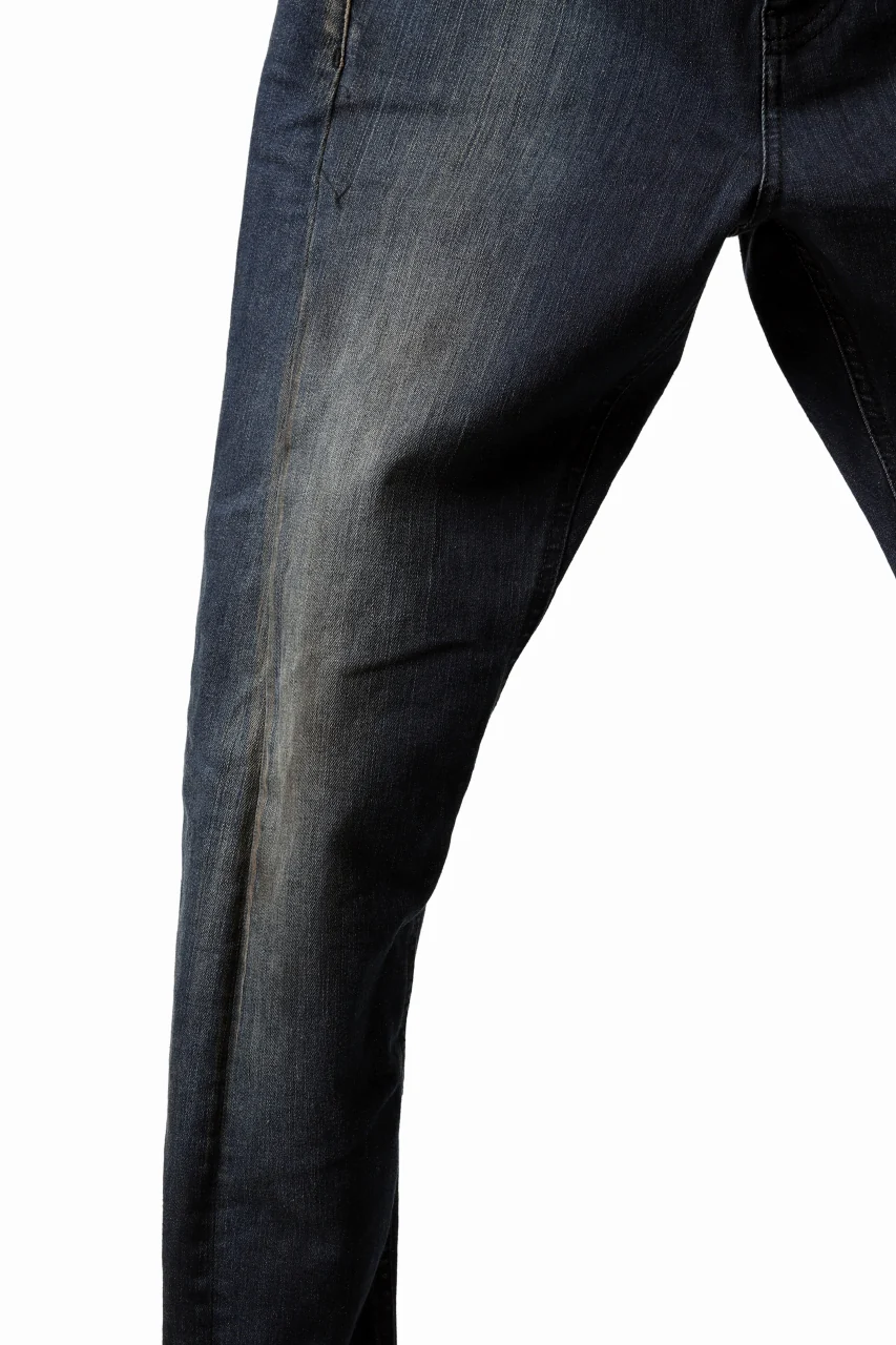 ISAMU KATAYAMA BACKLASH L/C SLIM DENIM PANTS / EXTREME STRETCH DIRTY (INDIGO) - Image 17