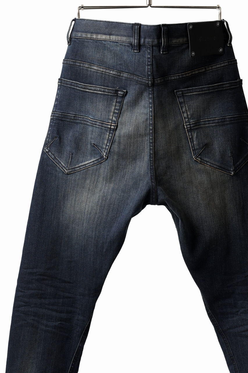 ISAMU KATAYAMA BACKLASH L/C SLIM DENIM PANTS / EXTREME STRETCH DIRTY (INDIGO) - Image 21