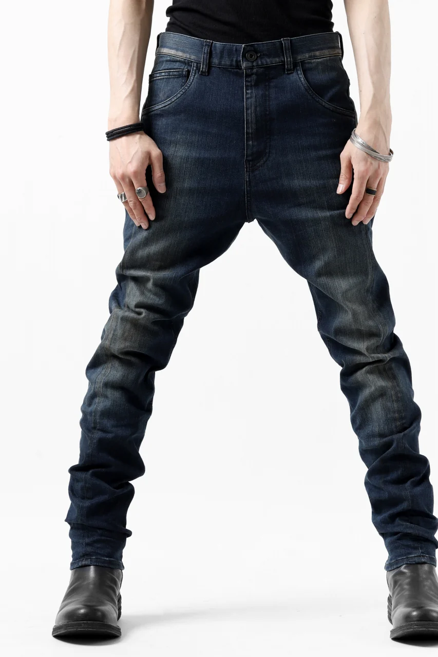 ISAMU KATAYAMA BACKLASH L/C SLIM DENIM PANTS / EXTREME STRETCH DIRTY (INDIGO) - Image 23
