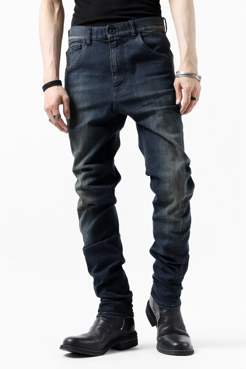 ISAMU KATAYAMA BACKLASH L/C SLIM DENIM PANTS / EXTREME STRETCH DIRTY (INDIGO) - Image 5