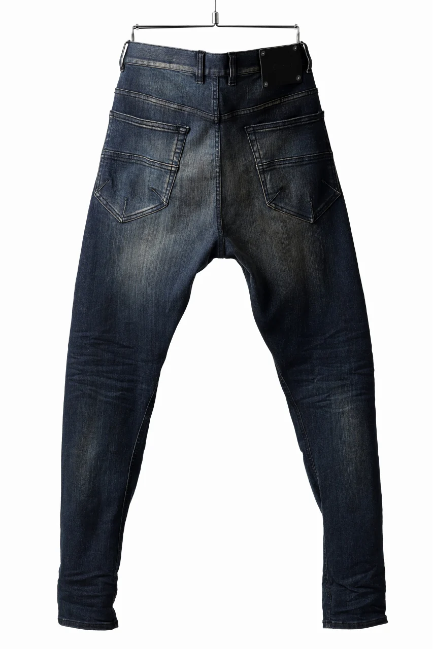 ISAMU KATAYAMA BACKLASH L/C SLIM DENIM PANTS / EXTREME STRETCH DIRTY (INDIGO) - Image 9