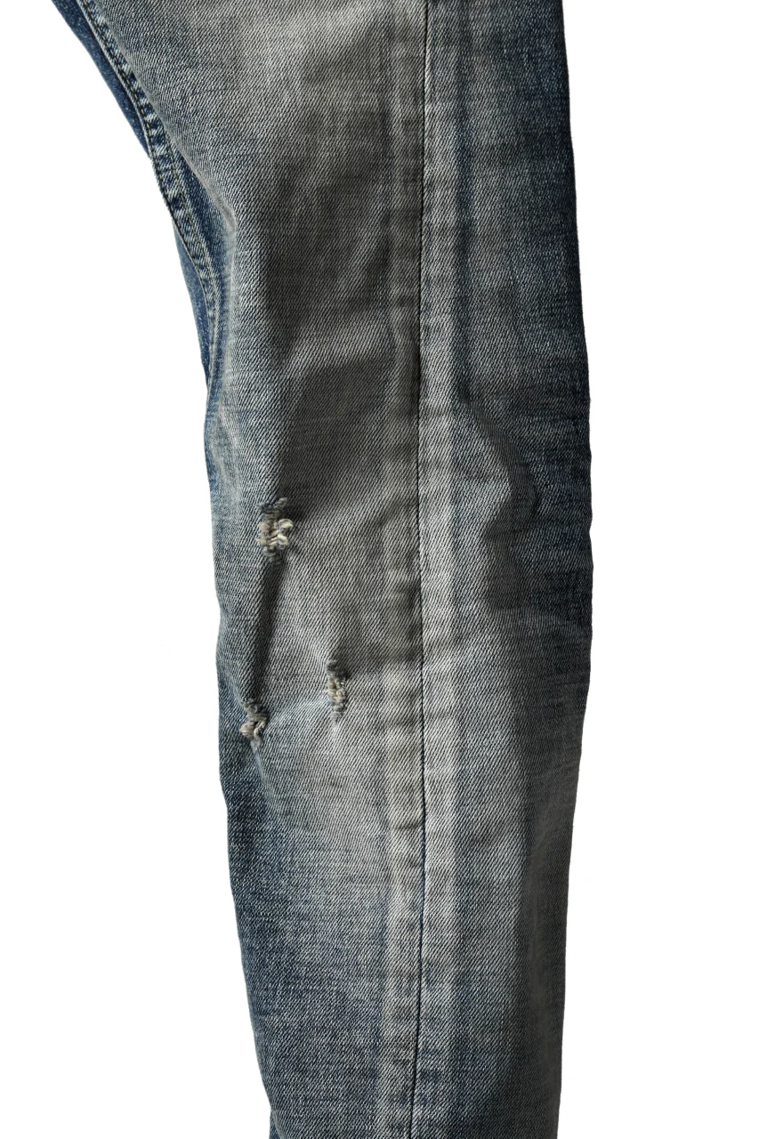 ISAMU KATAYAMA BACKLASH L/C SLIM DENIM PANTS / NATURAL USED FADE (INDIGO) - Image 23