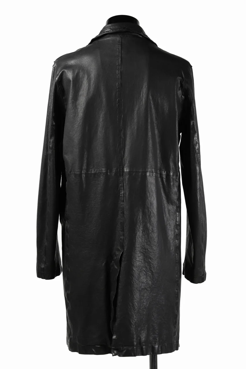 ISAMU KATAYAMA BACKLASH LONG DOUBLE RIDERS / Italy Shoulder 0.6 OBJECT DYED (BLACK) - Image 12