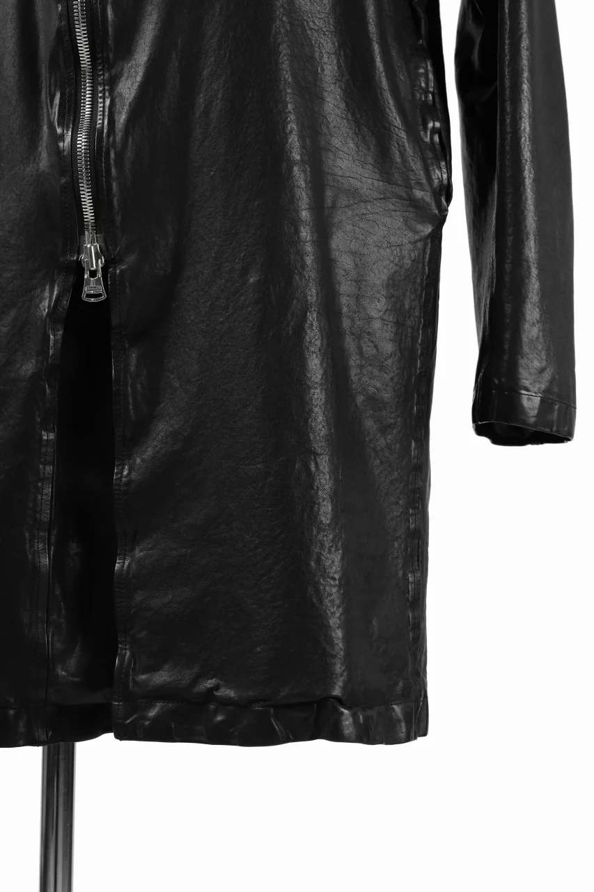 ISAMU KATAYAMA BACKLASH LONG DOUBLE RIDERS / Italy Shoulder 0.6 OBJECT DYED (BLACK) - Image 16