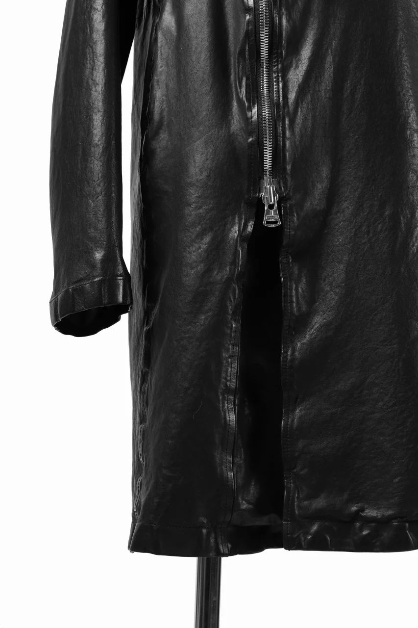 ISAMU KATAYAMA BACKLASH LONG DOUBLE RIDERS / Italy Shoulder 0.6 OBJECT DYED (BLACK) - Image 17