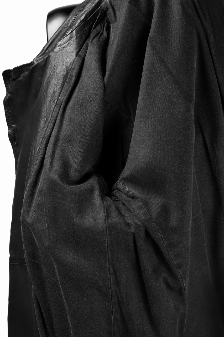 ISAMU KATAYAMA BACKLASH LONG DOUBLE RIDERS / Italy Shoulder 0.6 OBJECT DYED (BLACK) - Image 29