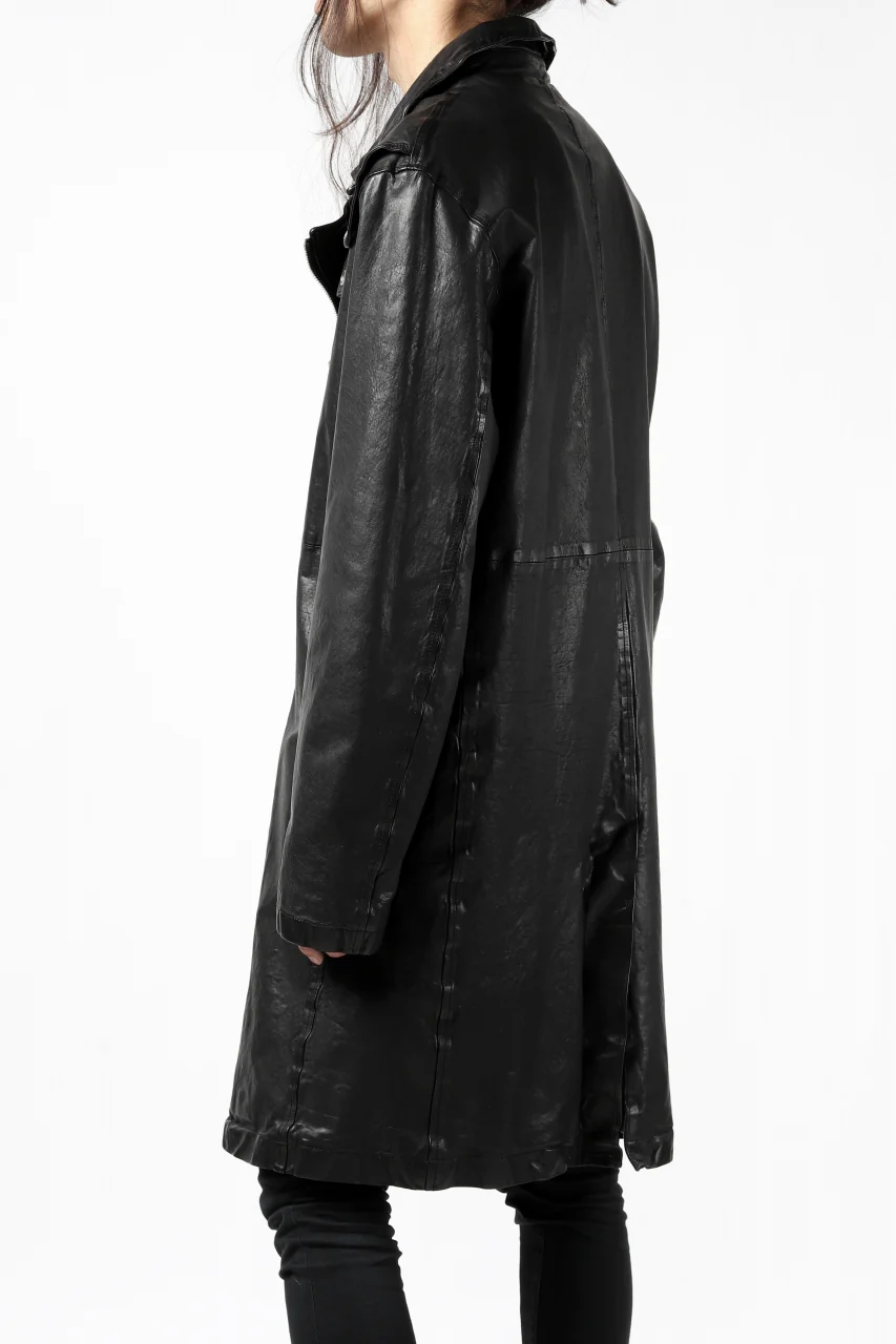 ISAMU KATAYAMA BACKLASH LONG DOUBLE RIDERS / Italy Shoulder 0.6 OBJECT DYED (BLACK) - Image 33