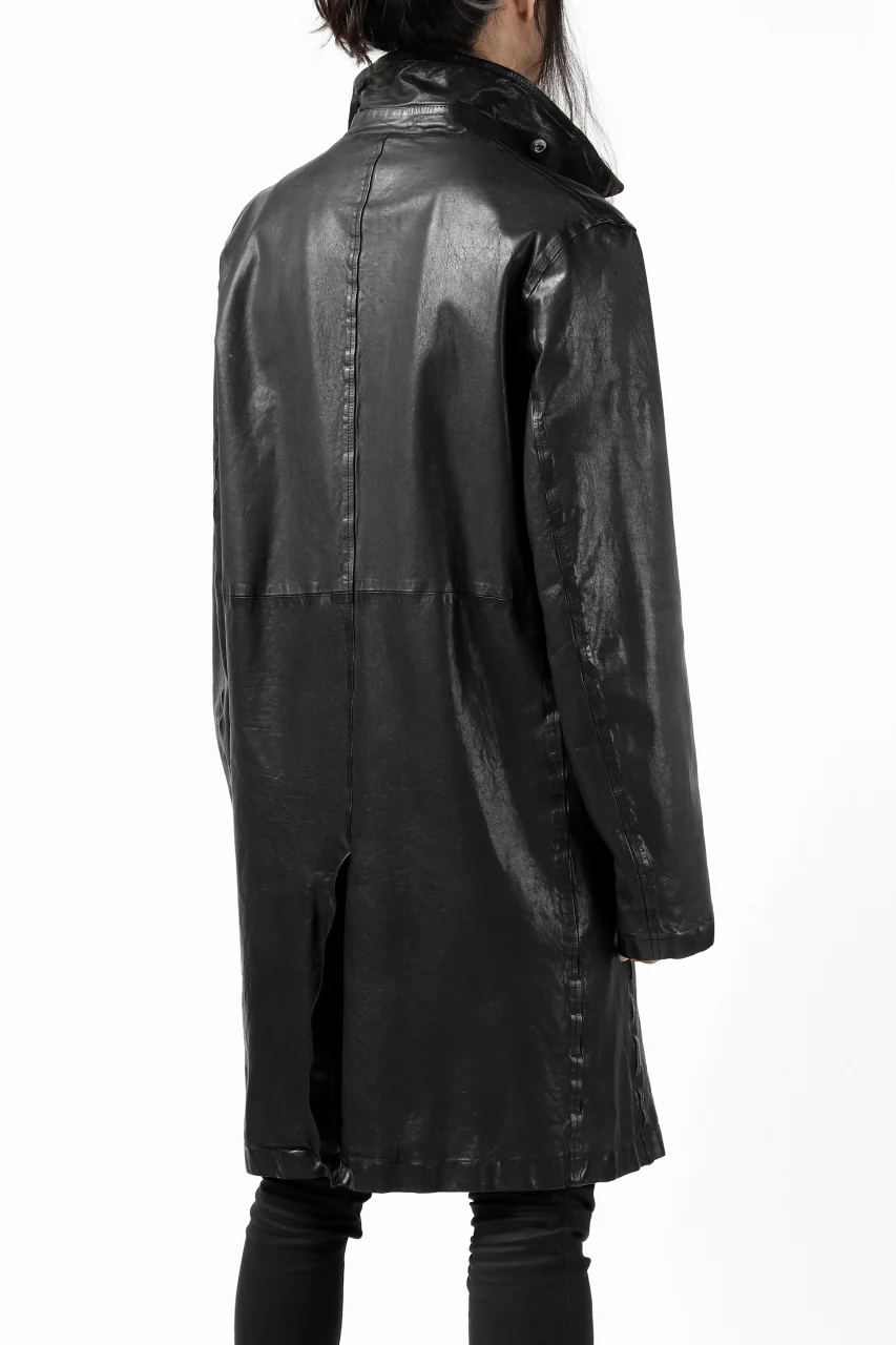 ISAMU KATAYAMA BACKLASH LONG DOUBLE RIDERS / Italy Shoulder 0.6 OBJECT DYED (BLACK) - Image 41