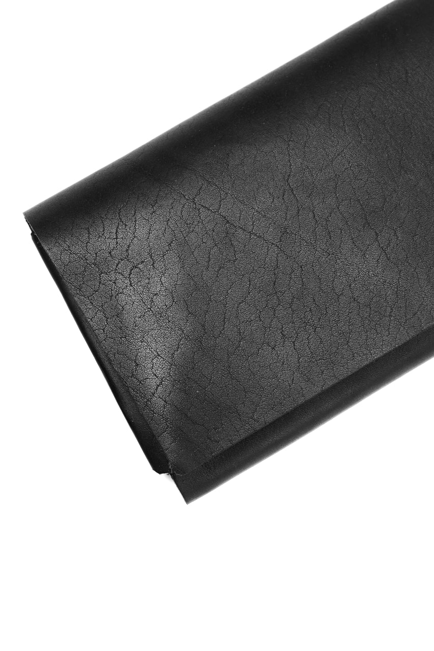 ISAMU KATAYAMA BACKLASH LONG FOLD WALLET / GUIDI OILED CALF (BLACK) - Image 13