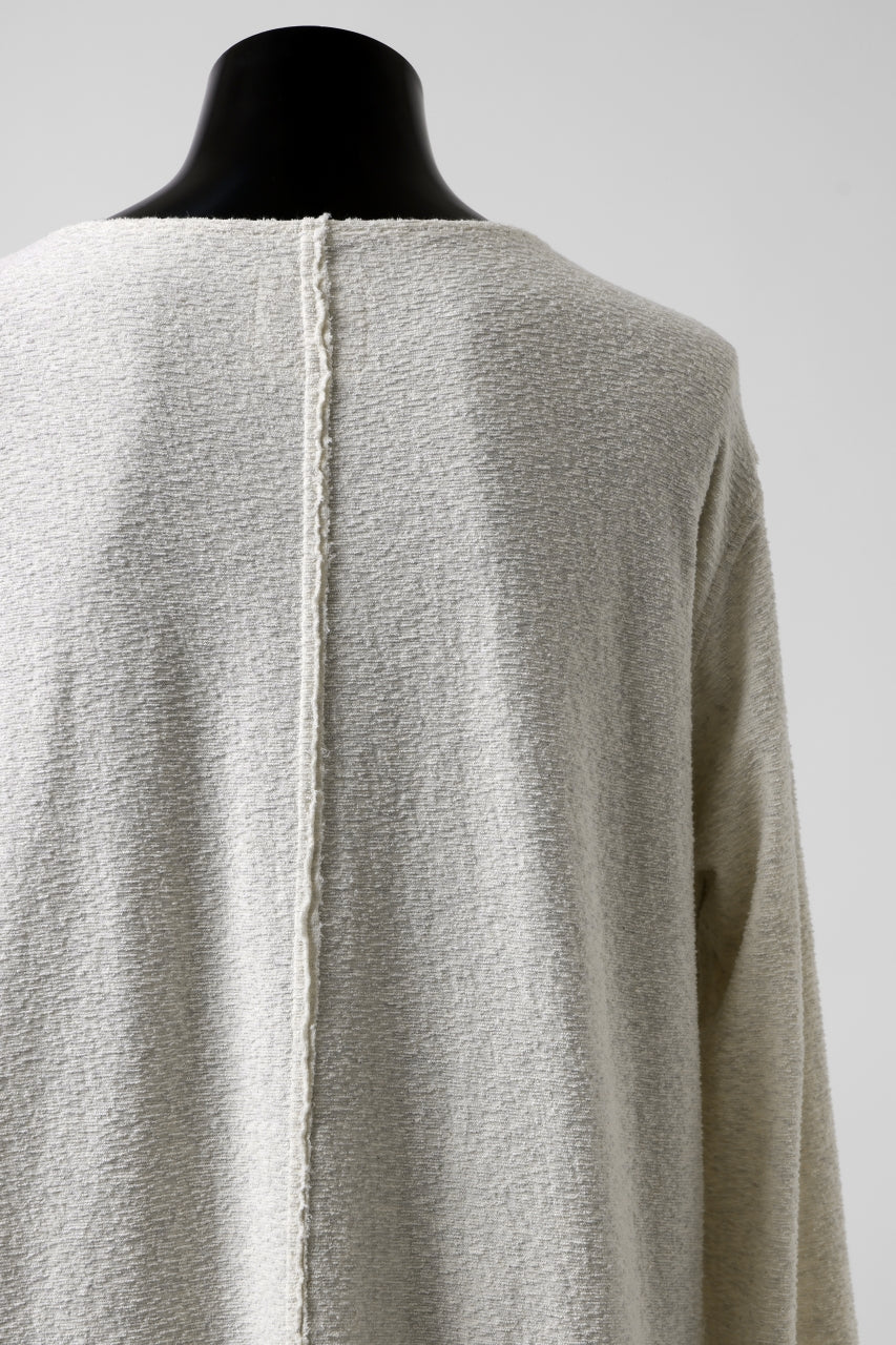 ISAMU KATAYAMA BACKLASH LONG SLEEVE CUT & SEWN / RANDOM PILE FABRIC (BEIGE) - Image 13