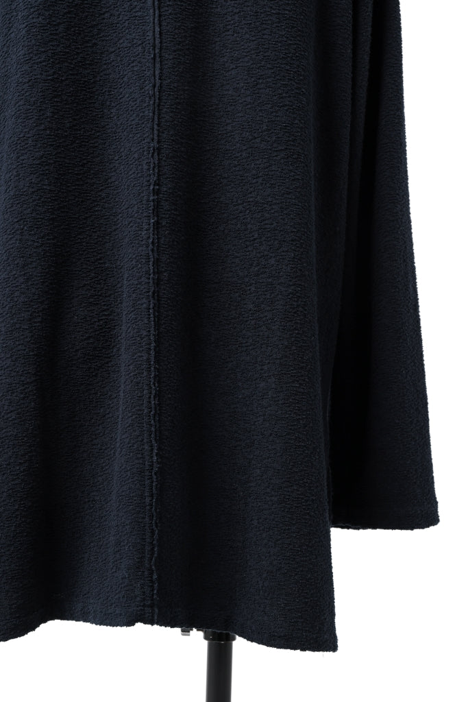 ISAMU KATAYAMA BACKLASH LONG SLEEVE CUT & SEWN / RANDOM PILE FABRIC (NAVY) - Image 12