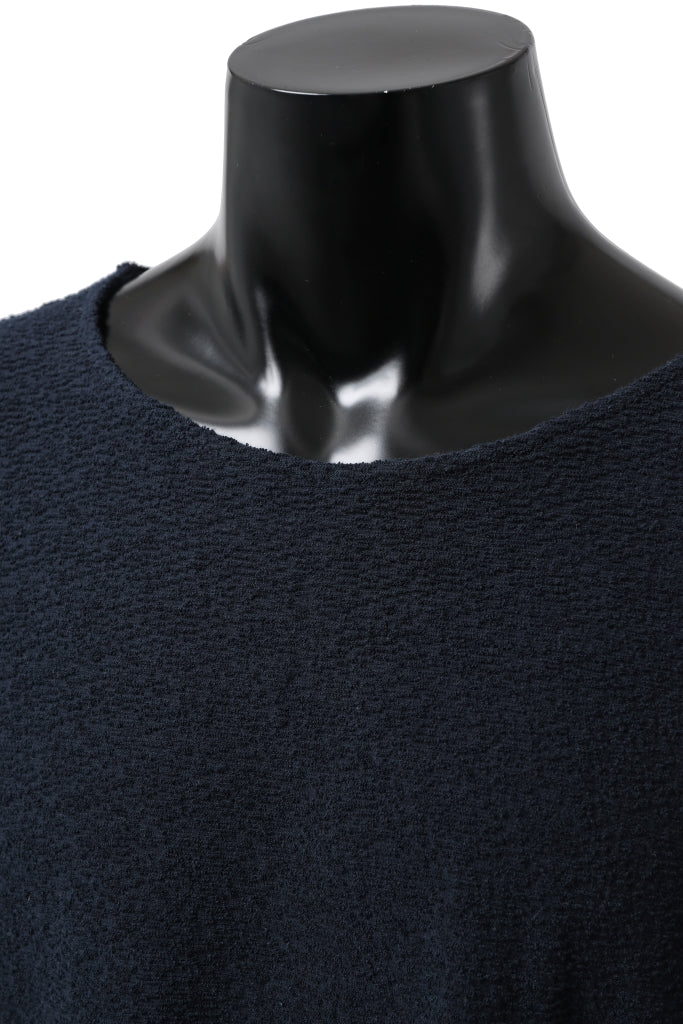 ISAMU KATAYAMA BACKLASH LONG SLEEVE CUT & SEWN / RANDOM PILE FABRIC (NAVY) - Image 7