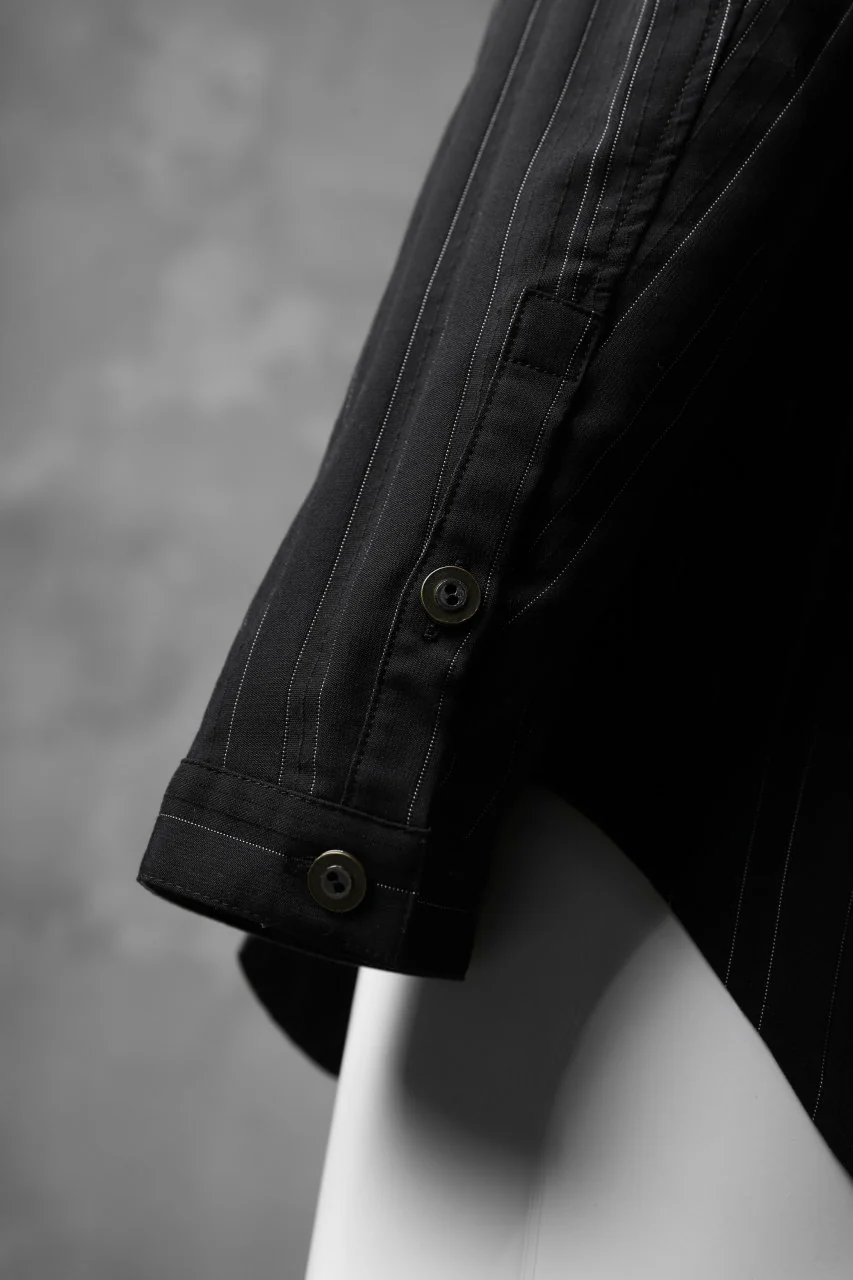 ISAMU KATAYAMA BACKLASH LONG SLEEVE SHIRT (BLACK x STRIPE) - Image 15