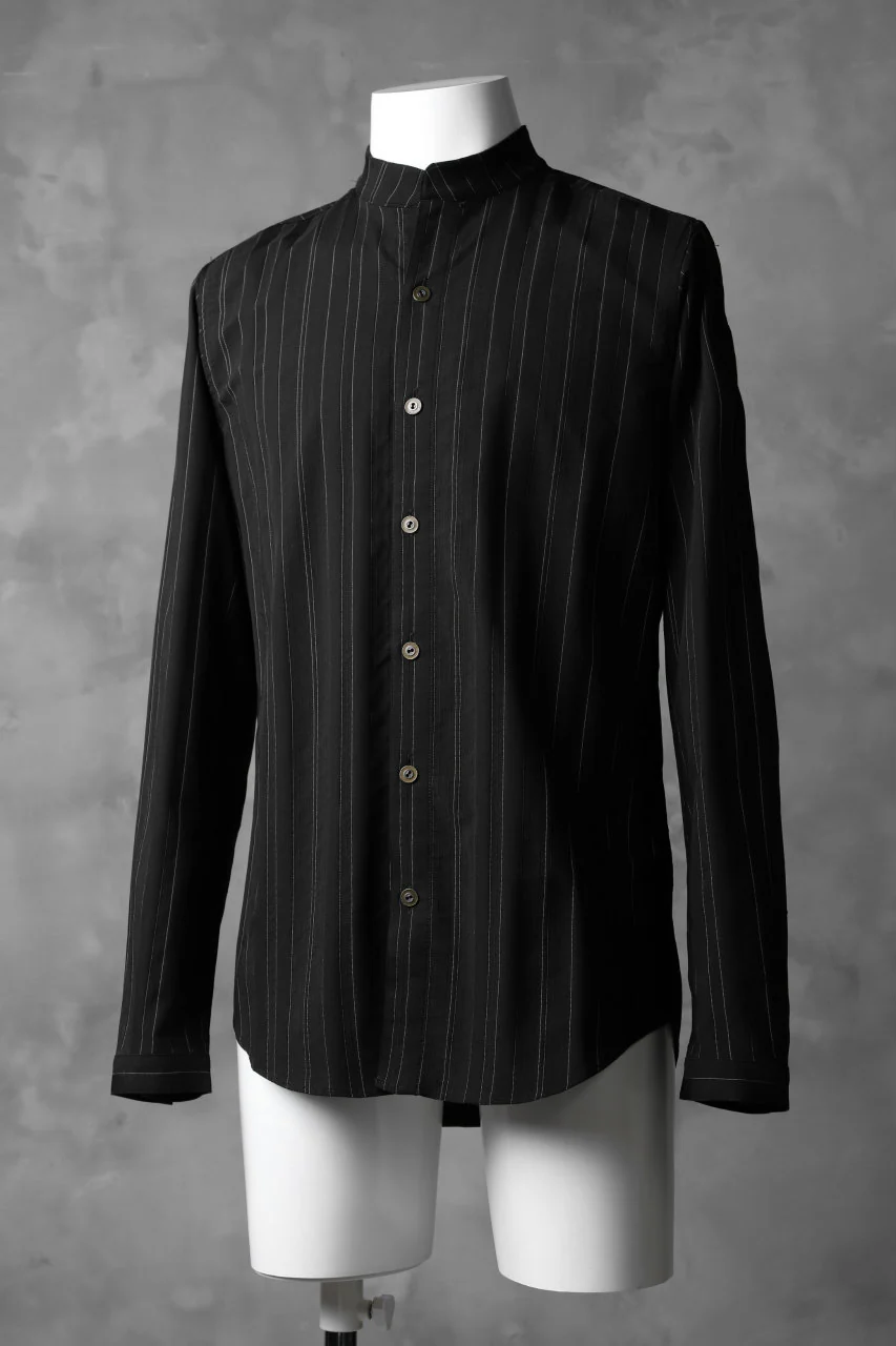 ISAMU KATAYAMA BACKLASH LONG SLEEVE SHIRT (BLACK x STRIPE) - Image 2