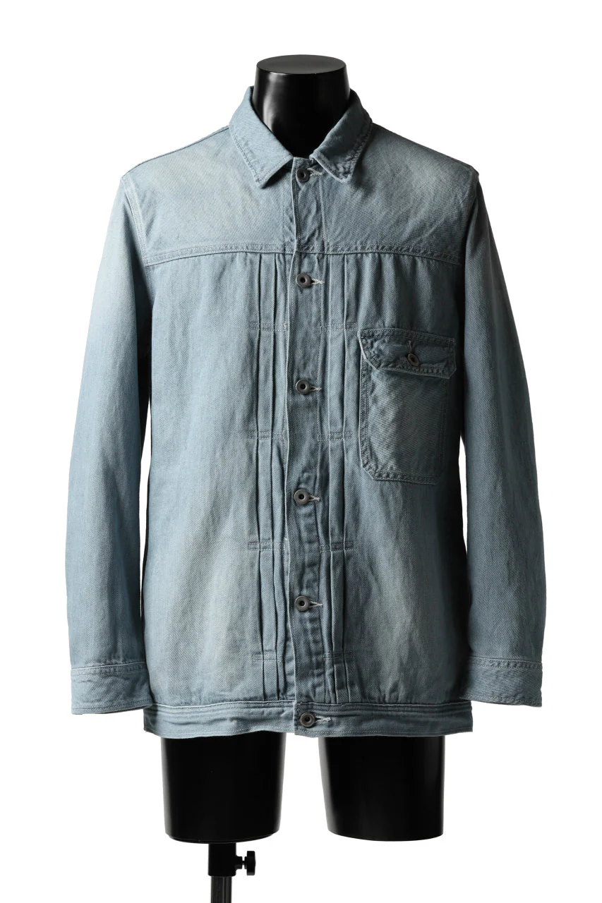 ISAMU KATAYAMA BACKLASH LOOSEY JEAN JACKET / COTTON LINEN DENIM (INDIGO)