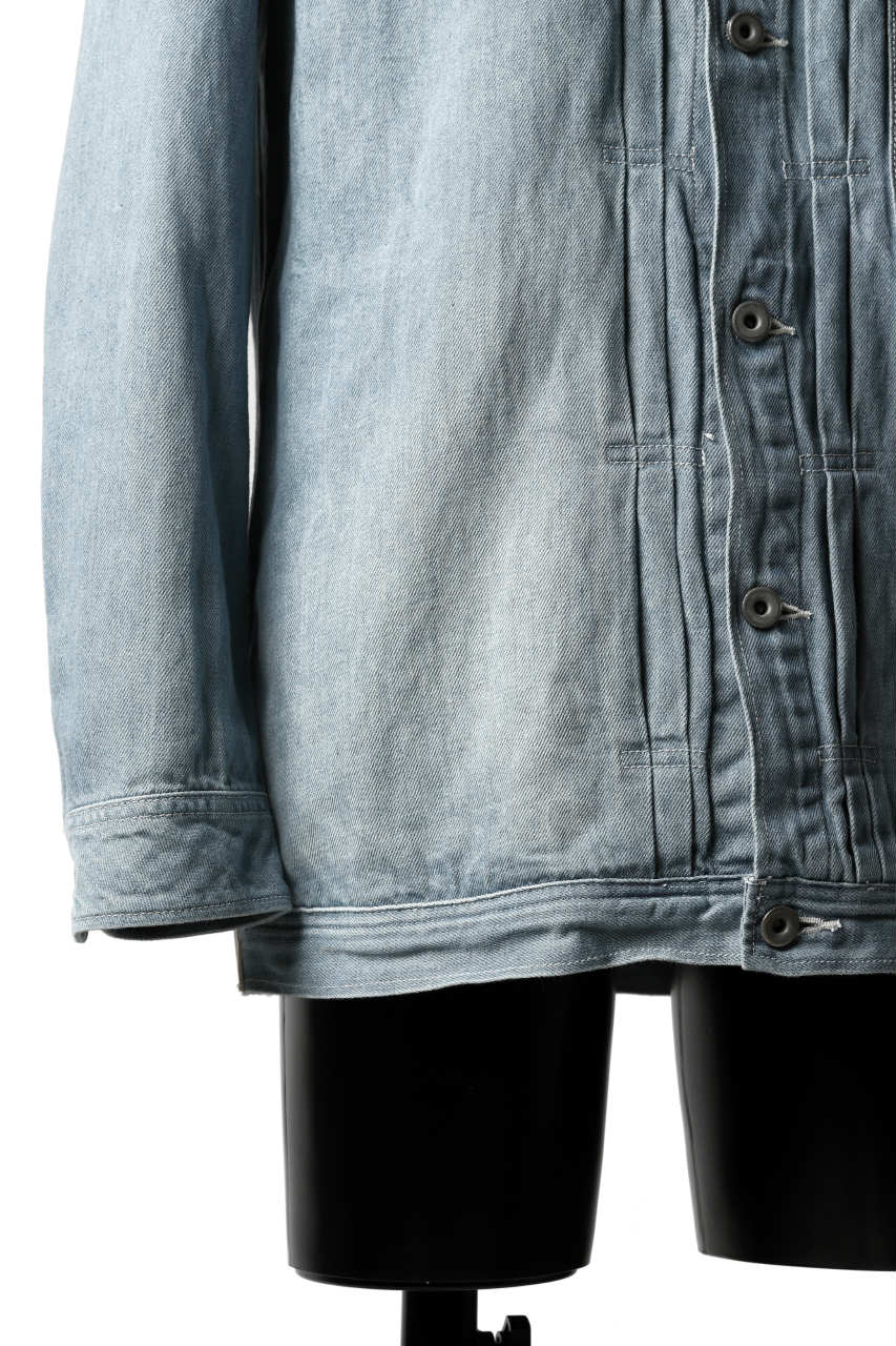 ISAMU KATAYAMA BACKLASH LOOSEY JEAN JACKET / COTTON LINEN DENIM (INDIGO) - Image 14