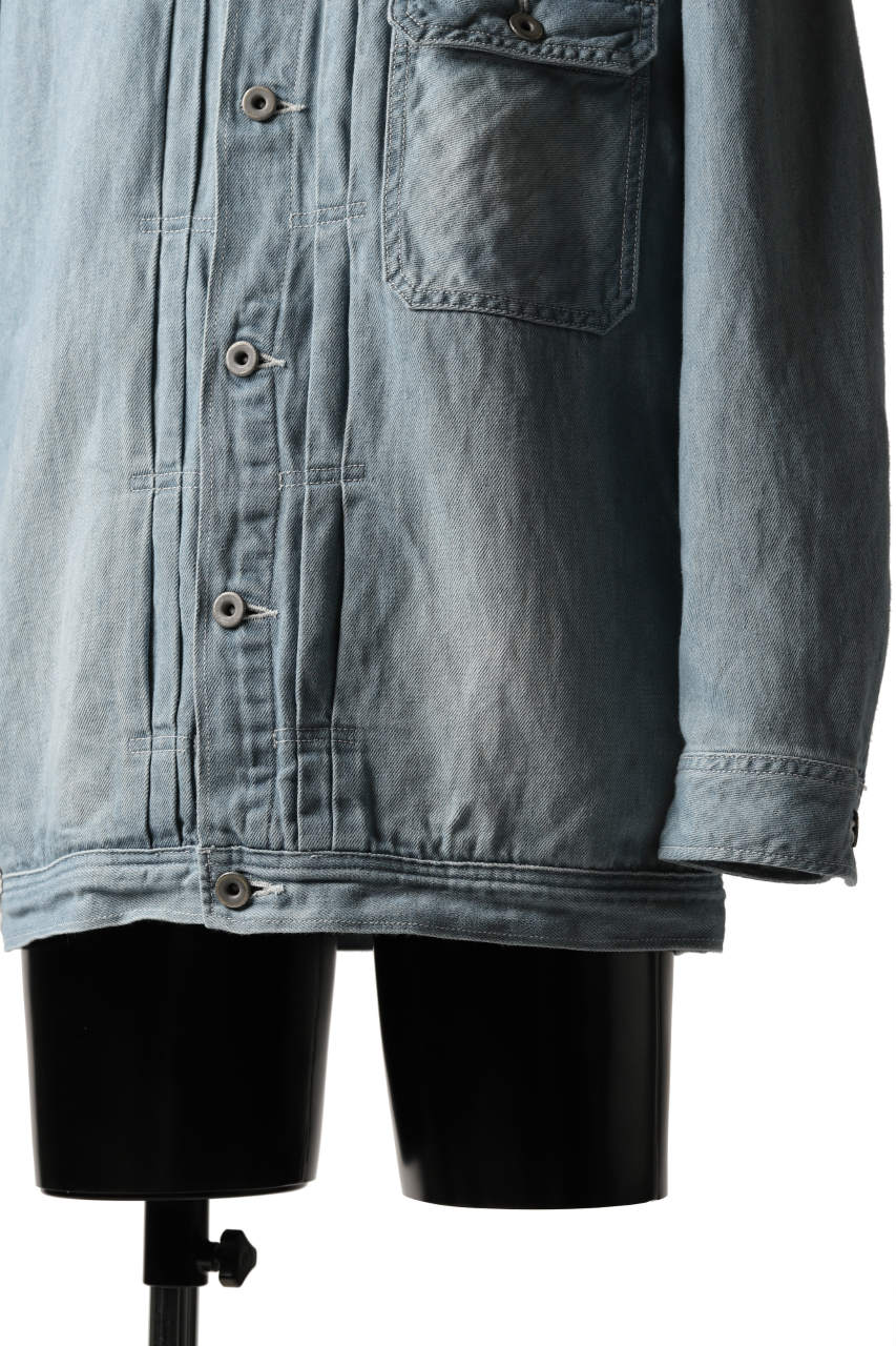 ISAMU KATAYAMA BACKLASH LOOSEY JEAN JACKET / COTTON LINEN DENIM (INDIGO) - Image 16