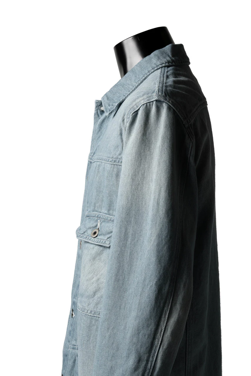 ISAMU KATAYAMA BACKLASH LOOSEY JEAN JACKET / COTTON LINEN DENIM (INDIGO) - Image 18