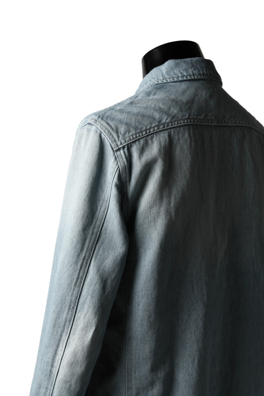 ISAMU KATAYAMA BACKLASH LOOSEY JEAN JACKET / COTTON LINEN DENIM (INDIGO) - Image 19