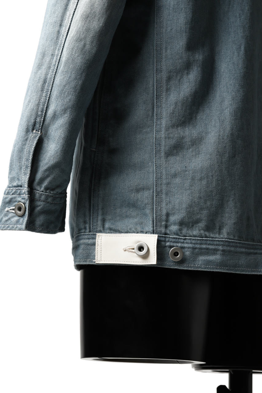 ISAMU KATAYAMA BACKLASH LOOSEY JEAN JACKET / COTTON LINEN DENIM (INDIGO) - Image 20