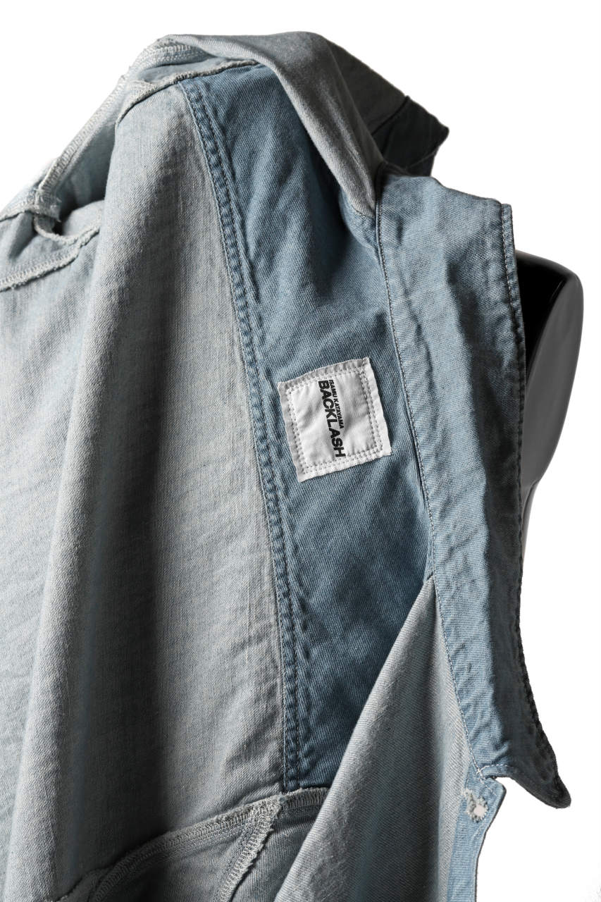 ISAMU KATAYAMA BACKLASH LOOSEY JEAN JACKET / COTTON LINEN DENIM (INDIGO) - Image 22