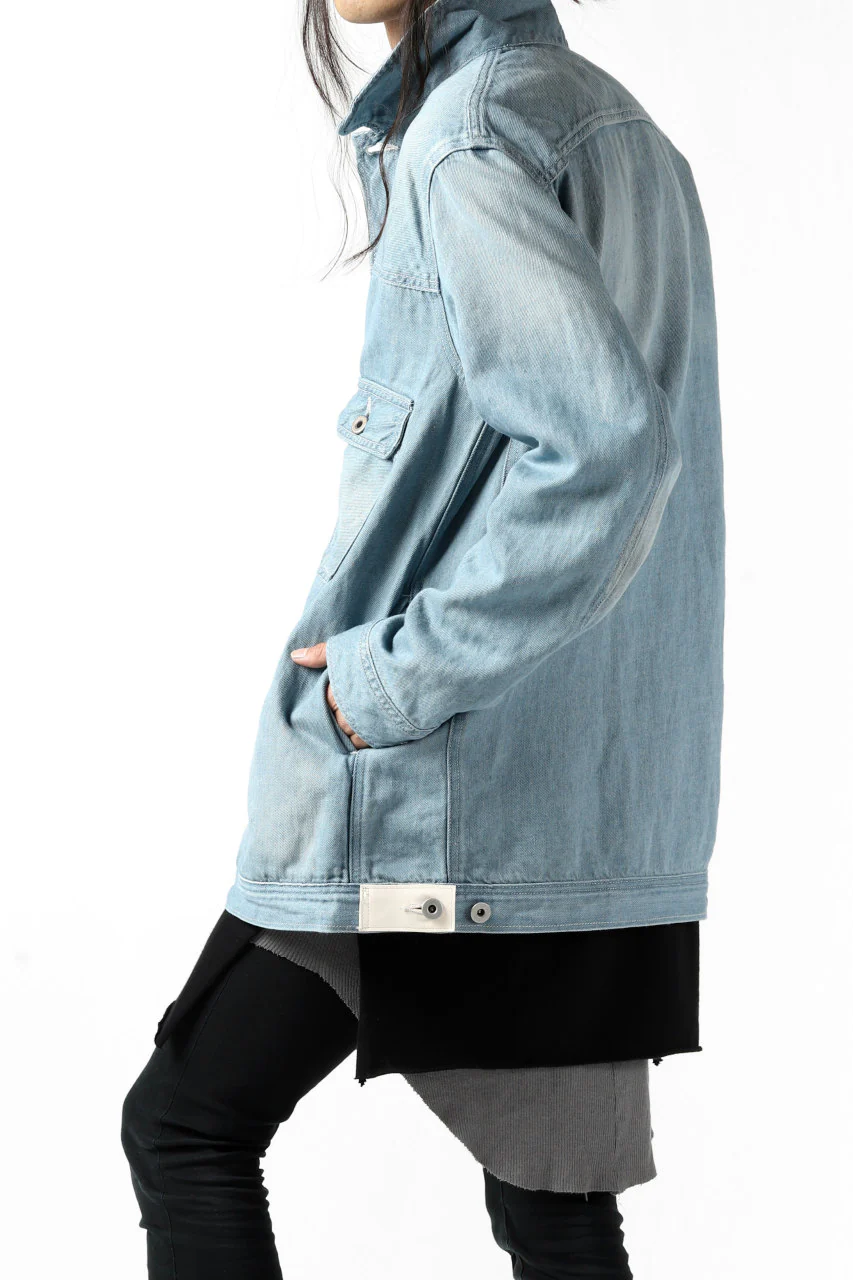 ISAMU KATAYAMA BACKLASH LOOSEY JEAN JACKET / COTTON LINEN DENIM (INDIGO) - Image 26