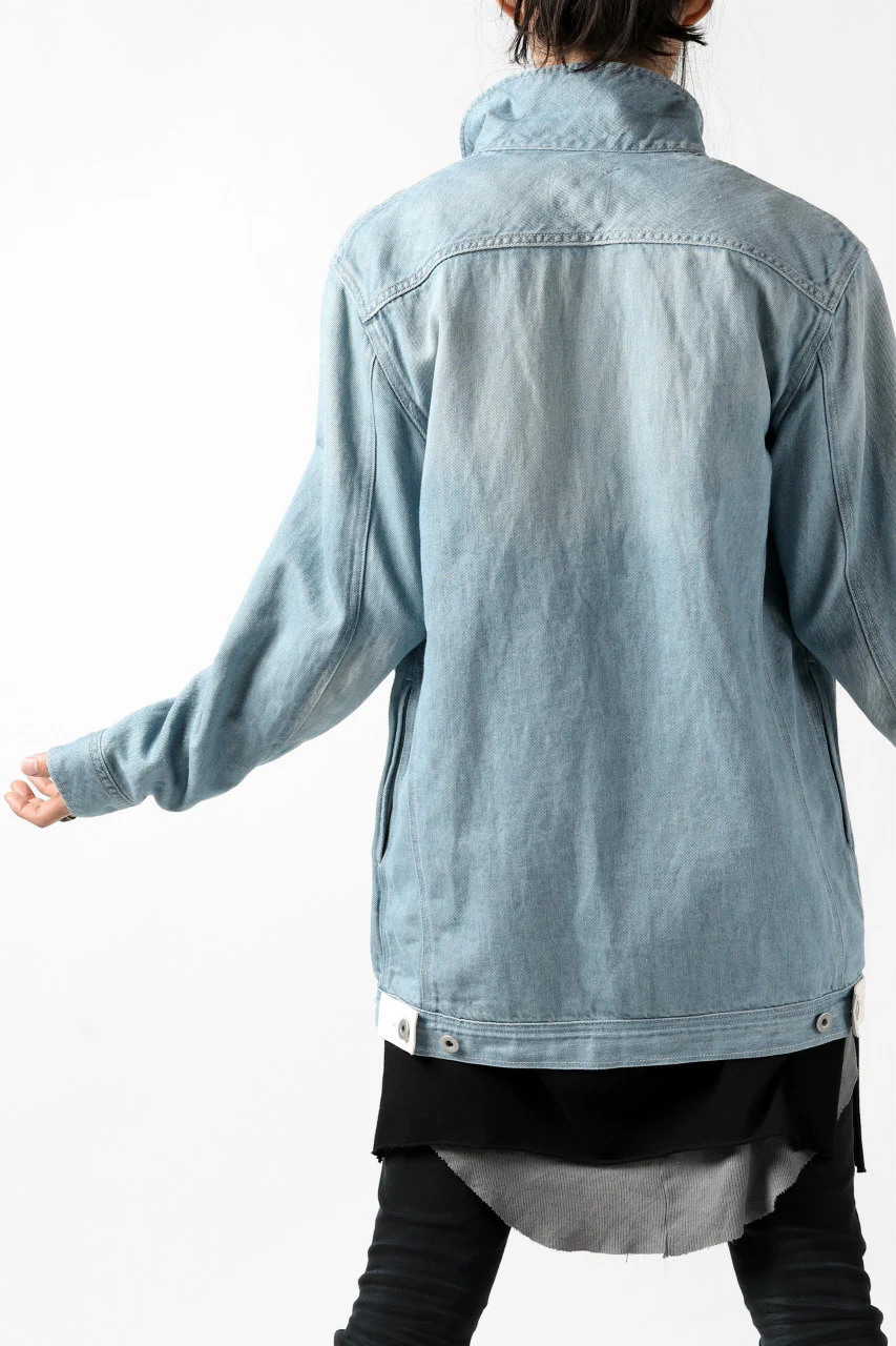 ISAMU KATAYAMA BACKLASH LOOSEY JEAN JACKET / COTTON LINEN DENIM (INDIGO) - Image 27