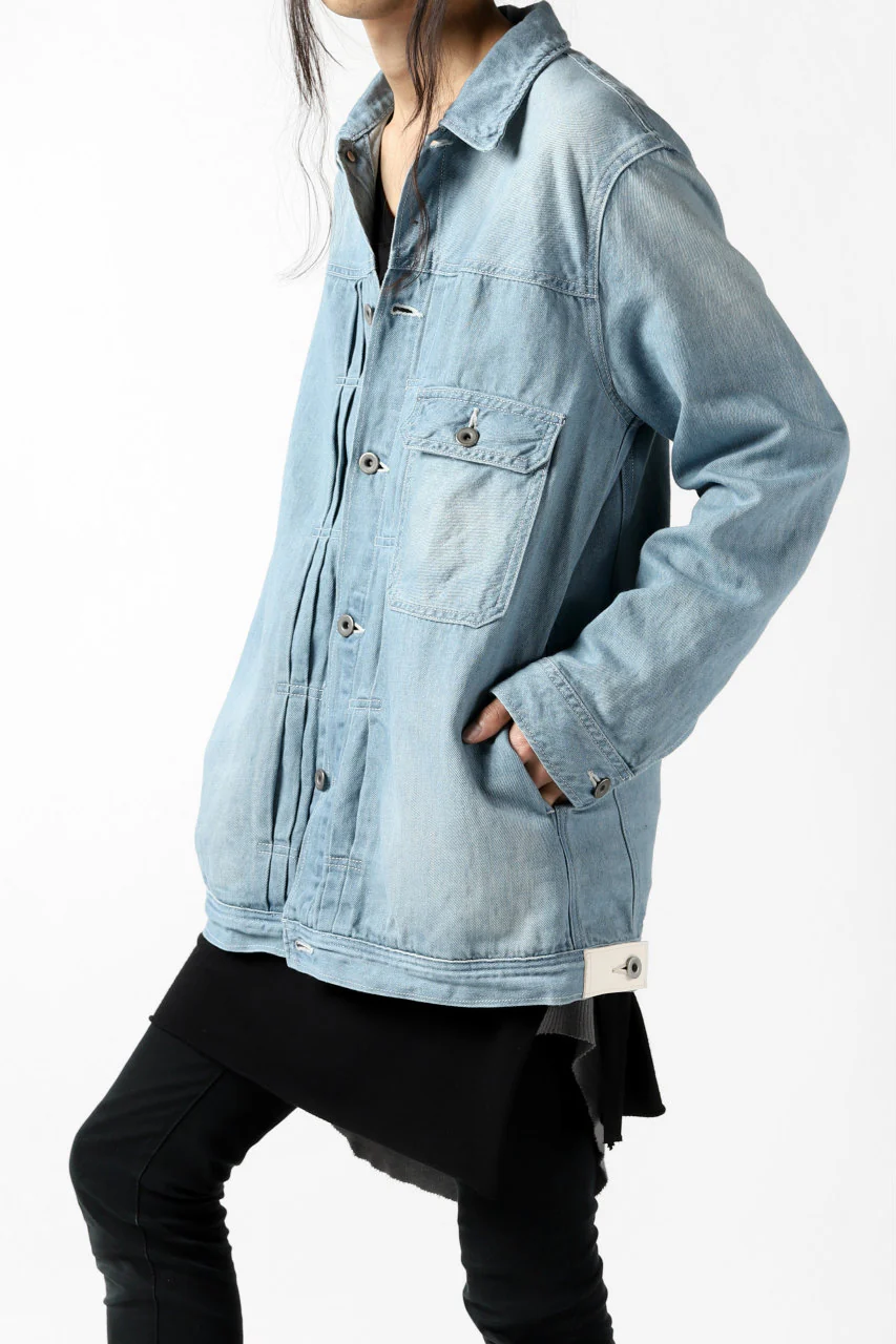 ISAMU KATAYAMA BACKLASH LOOSEY JEAN JACKET / COTTON LINEN DENIM (INDIGO) - Image 29