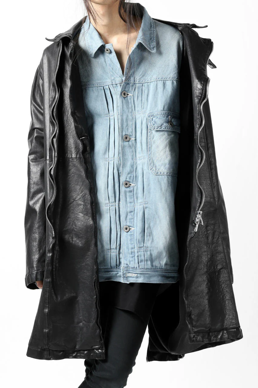 ISAMU KATAYAMA BACKLASH LOOSEY JEAN JACKET / COTTON LINEN DENIM (INDIGO) - Image 35
