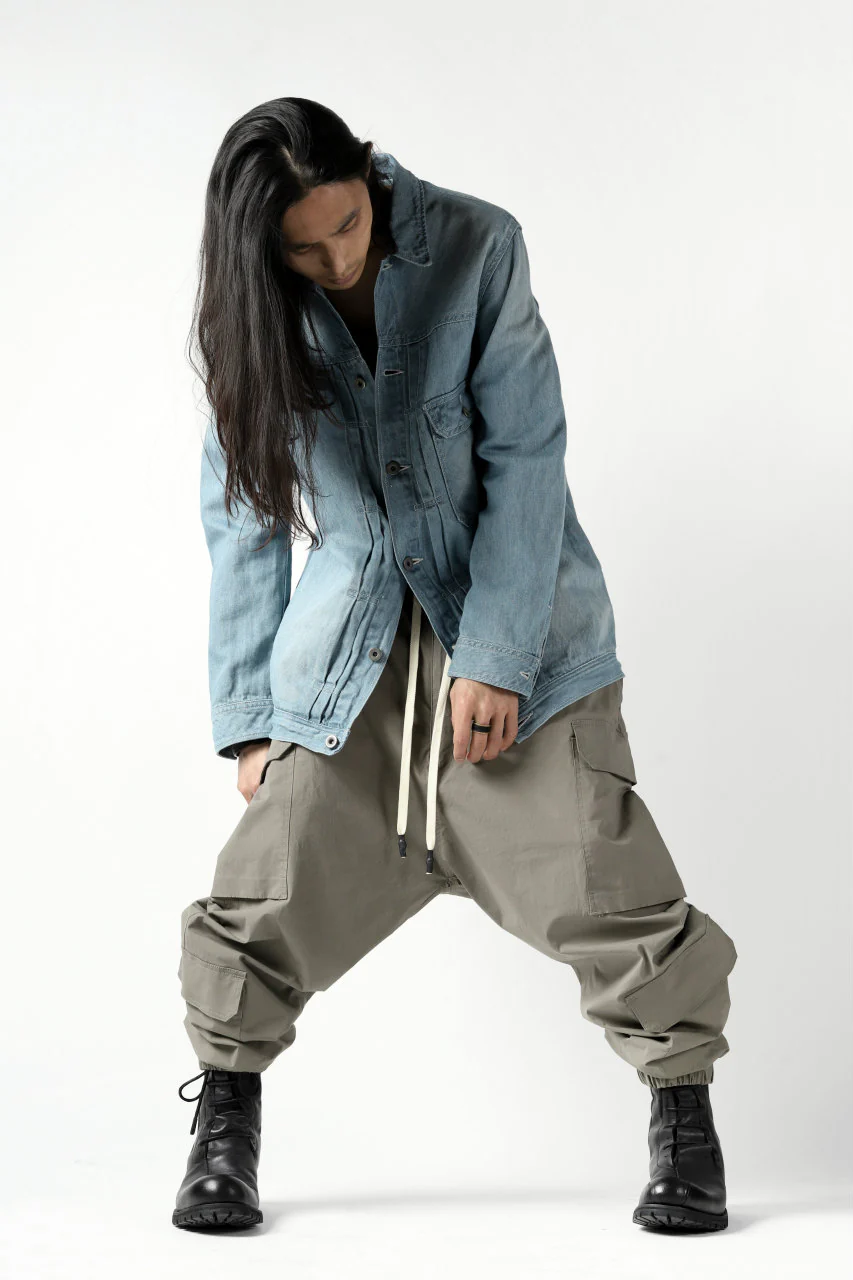 ISAMU KATAYAMA BACKLASH LOOSEY JEAN JACKET / COTTON LINEN DENIM (INDIGO) - Image 37