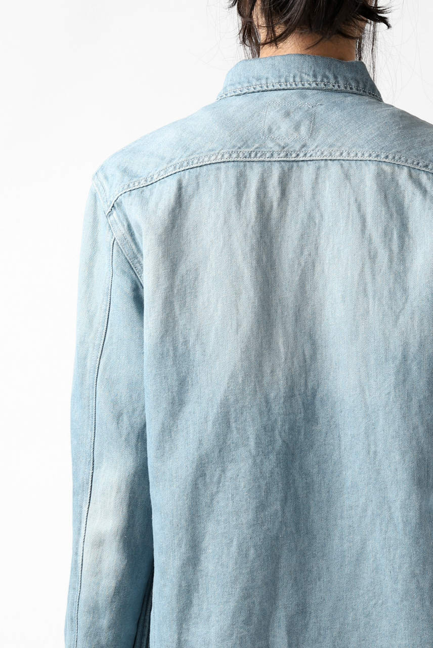 ISAMU KATAYAMA BACKLASH LOOSEY JEAN JACKET / COTTON LINEN DENIM (INDIGO) - Image 40