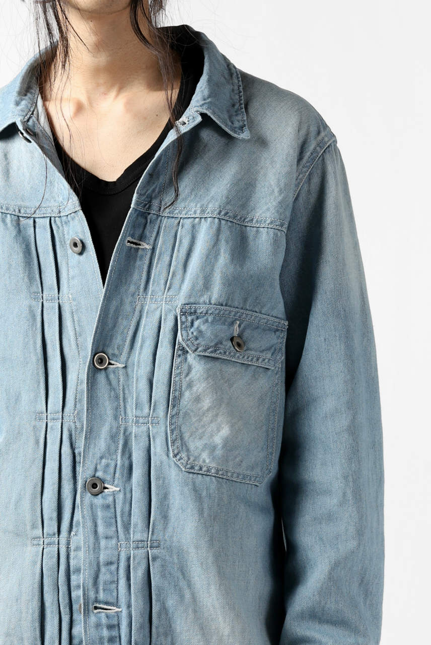 ISAMU KATAYAMA BACKLASH LOOSEY JEAN JACKET / COTTON LINEN DENIM (INDIGO) - Image 42