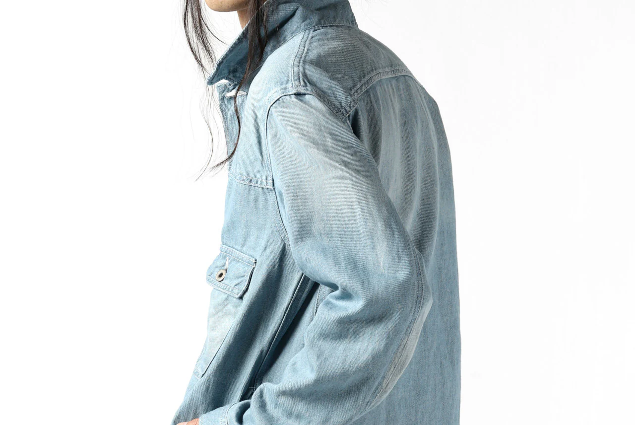 ISAMU KATAYAMA BACKLASH LOOSEY JEAN JACKET / COTTON LINEN DENIM (INDIGO) - Image 45