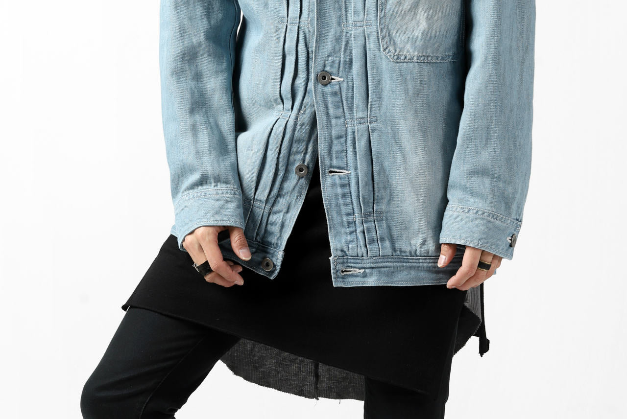 ISAMU KATAYAMA BACKLASH LOOSEY JEAN JACKET / COTTON LINEN DENIM (INDIGO) - Image 47