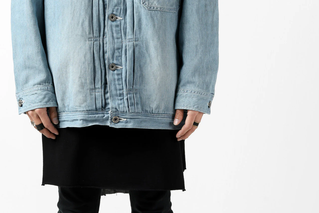 ISAMU KATAYAMA BACKLASH LOOSEY JEAN JACKET / COTTON LINEN DENIM (INDIGO) - Image 49