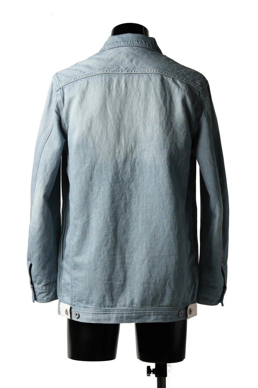 ISAMU KATAYAMA BACKLASH LOOSEY JEAN JACKET / COTTON LINEN DENIM (INDIGO) - Image 6