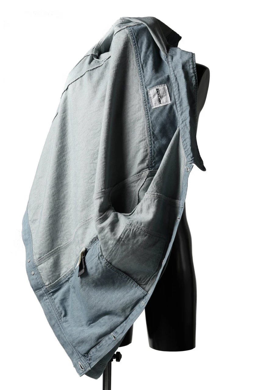 ISAMU KATAYAMA BACKLASH LOOSEY JEAN JACKET / COTTON LINEN DENIM (INDIGO) - Image 7