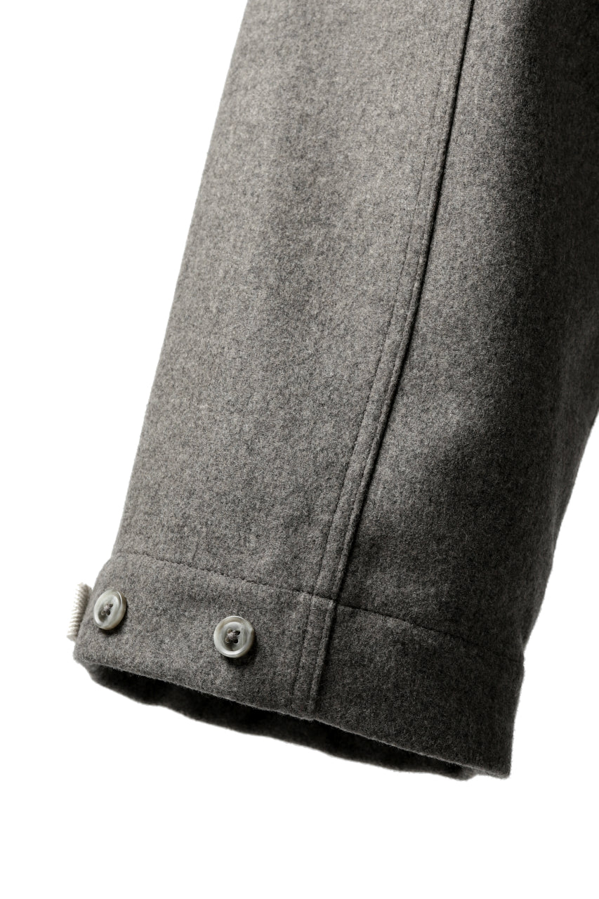 ISAMU KATAYAMA BACKLASH LOW CROTCH CARGO PANTS / CASHMERE WOOL MELTON (GREY) - Image 14