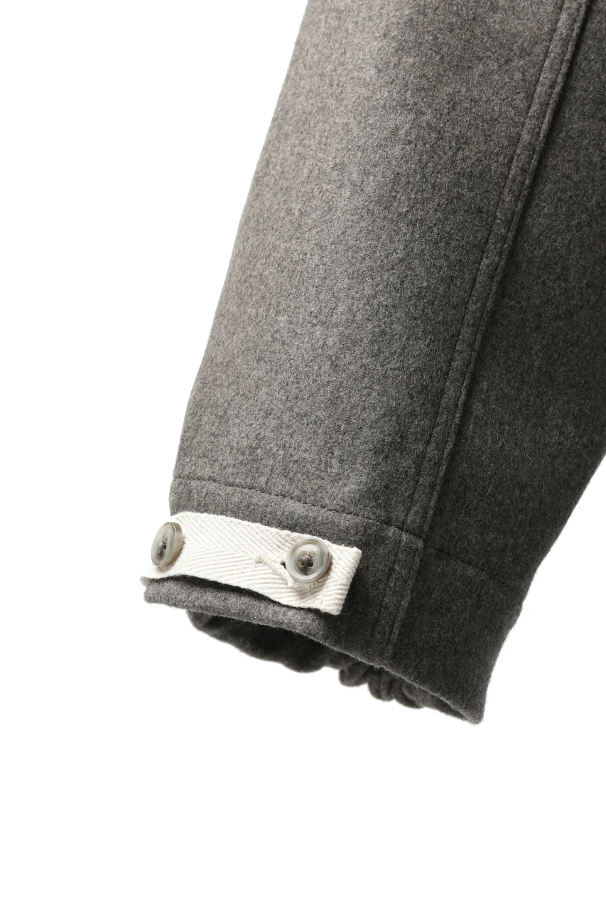 ISAMU KATAYAMA BACKLASH LOW CROTCH CARGO PANTS / CASHMERE WOOL MELTON (GREY) - Image 15