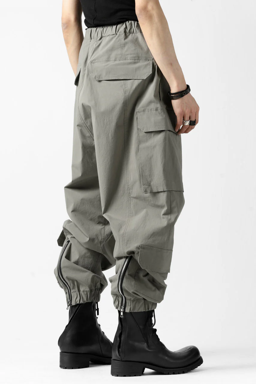 ISAMU KATAYAMA BACKLASH LOWCROTCH FIELD PANTS / STRETCH TYPEWRITER CLOTH (KHAKI) - Image 19