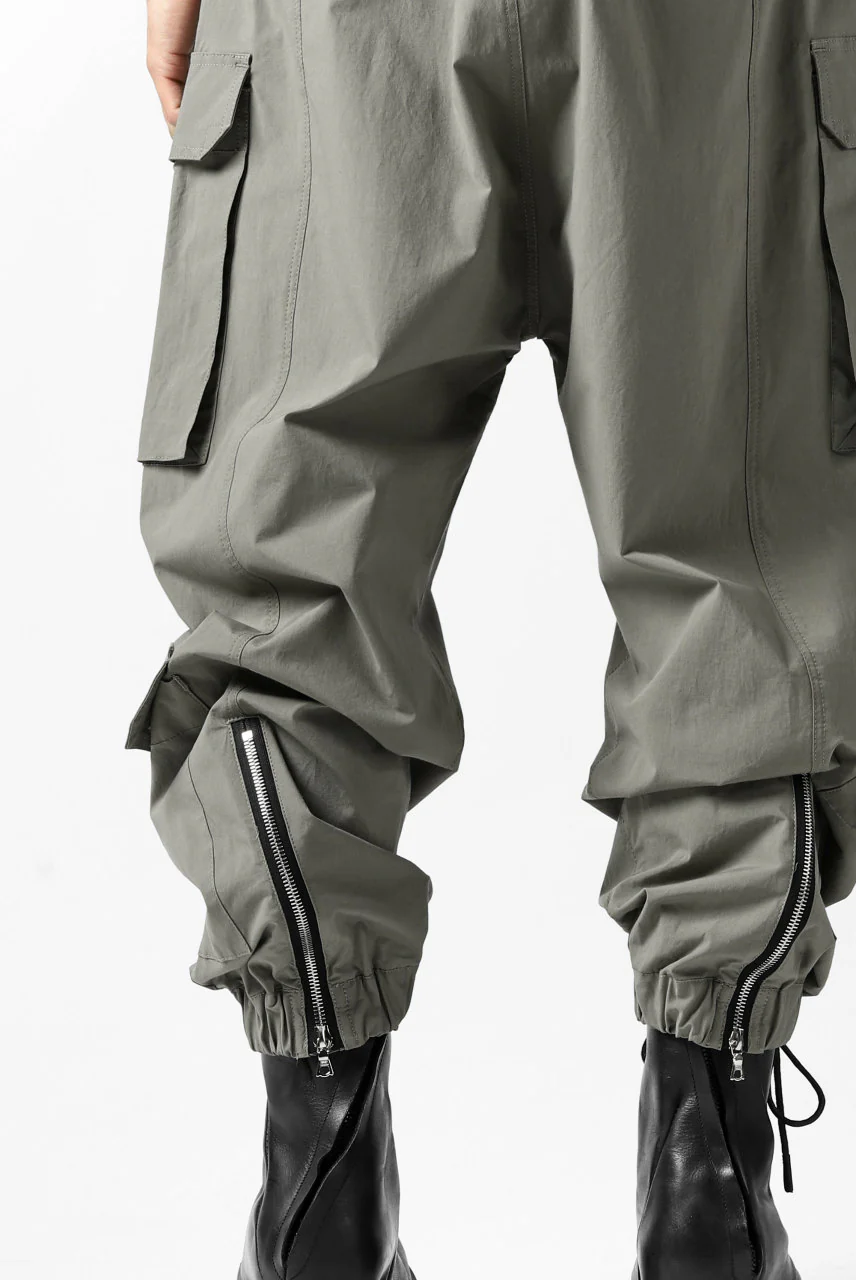 ISAMU KATAYAMA BACKLASH LOWCROTCH FIELD PANTS / STRETCH TYPEWRITER CLOTH (KHAKI) - Image 24