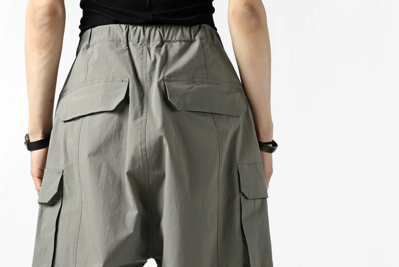 ISAMU KATAYAMA BACKLASH LOWCROTCH FIELD PANTS / STRETCH TYPEWRITER CLOTH (KHAKI) - Image 27