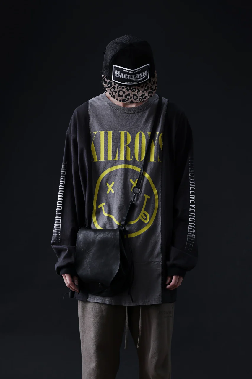 ISAMU KATAYAMA BACKLASH MEDICINE BAG / DOUBLE-SHOULDER OBJECT DYED (BLACK) - Image 16