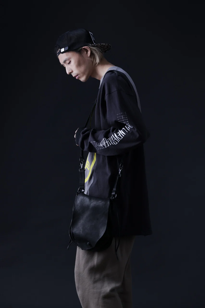 ISAMU KATAYAMA BACKLASH MEDICINE BAG / DOUBLE-SHOULDER OBJECT DYED (BLACK) - Image 20