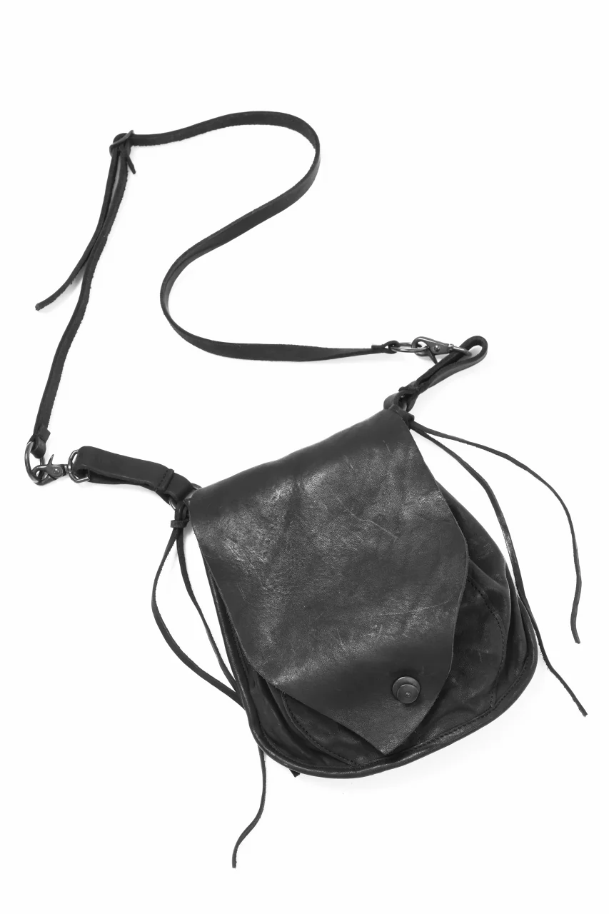 ISAMU KATAYAMA BACKLASH MEDICINE BAG / DOUBLE-SHOULDER OBJECT DYED (BLACK) - Image 5