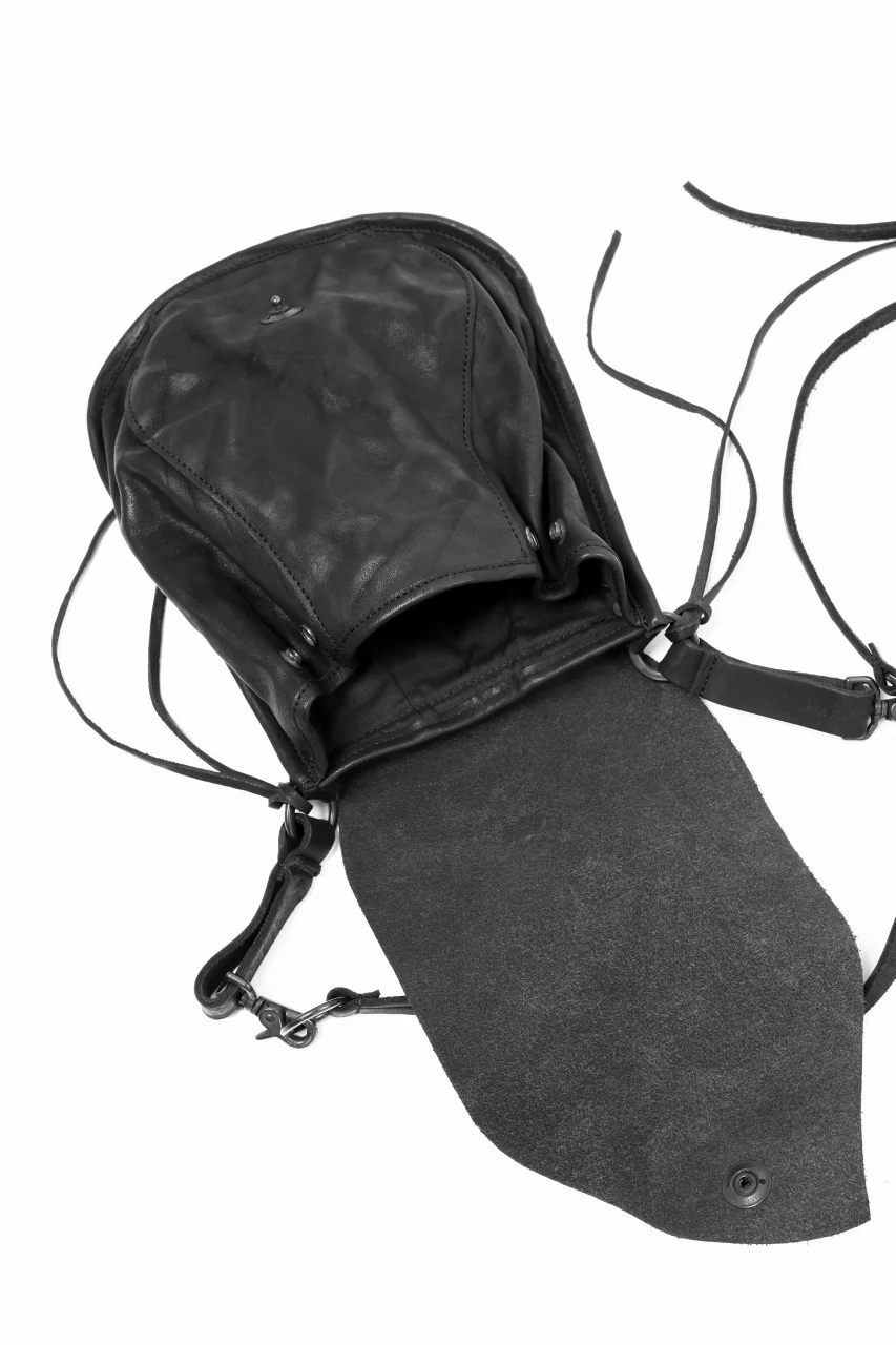 ISAMU KATAYAMA BACKLASH MEDICINE BAG / DOUBLE-SHOULDER OBJECT DYED (BLACK) - Image 7