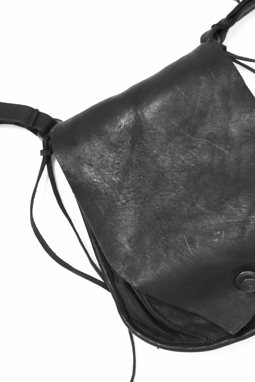 ISAMU KATAYAMA BACKLASH MEDICINE BAG / DOUBLE-SHOULDER OBJECT DYED (BLACK) - Image 8