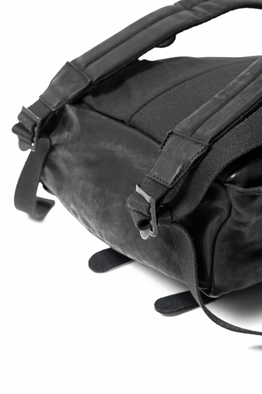 ISAMU KATAYAMA BACKLASH MILITARY FLAP DAYPACK / JAPAN DOUBLE SHOULDER OBJECT DYED (BLACK) - Image 15